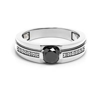 Anillo Baraka Hombre Privè in Oro blanco Diamante Black 1.05 Ct AN275011BIBN026125 - AN275011BIBN026125